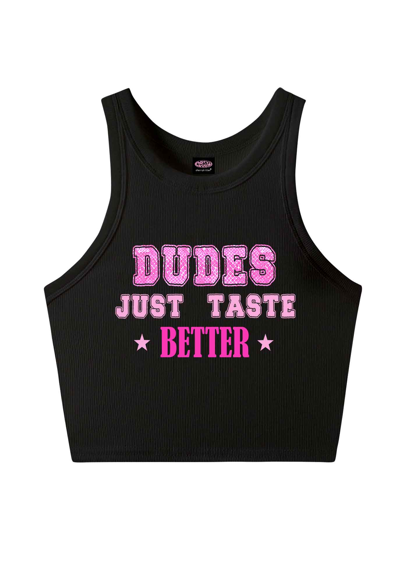 Dudes Just Taste Better Pride Y2K Crop Tank Top Cherrykitten