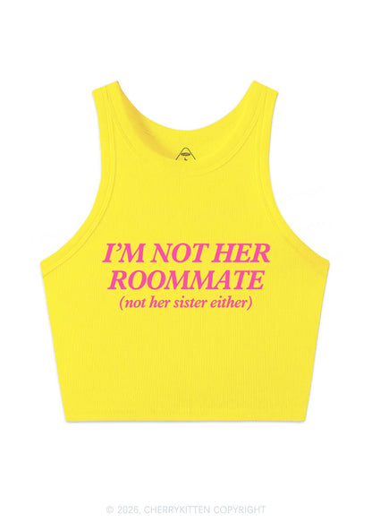 Im Not Her Roommate Pride Y2K Crop Tank Top Cherrykitten