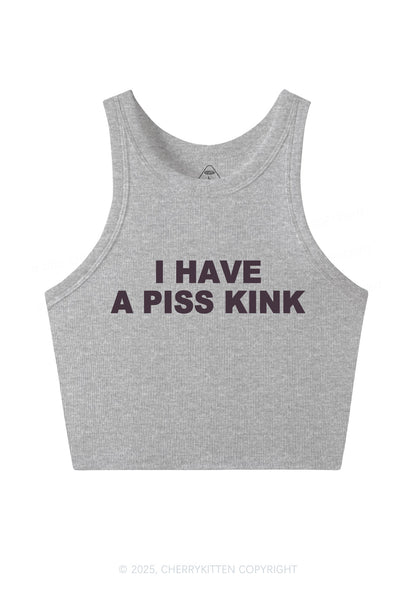 Piss Kink Y2K Crop Tank Top Cherrykitten
