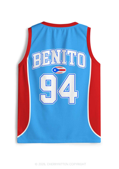 Light Blue Football Bunny Y2K Sport Jersey Tank Cherrykitten