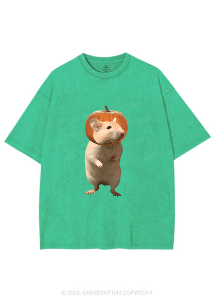 Halloween Silly Ratz Y2K Shirts Washed Tee Cherrykitten
