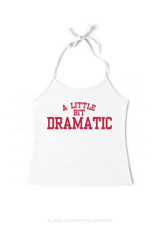 A Little Bit Dramatic Y2K Halter Neck Cami Cherrykitten
