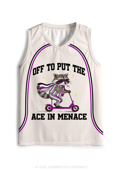 Off To Put The Ace In Menace Pride Y2K Sport Jersey Tank Cherrykitten
