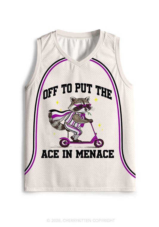Off To Put The Ace In Menace Pride Y2K Sport Jersey Tank Cherrykitten