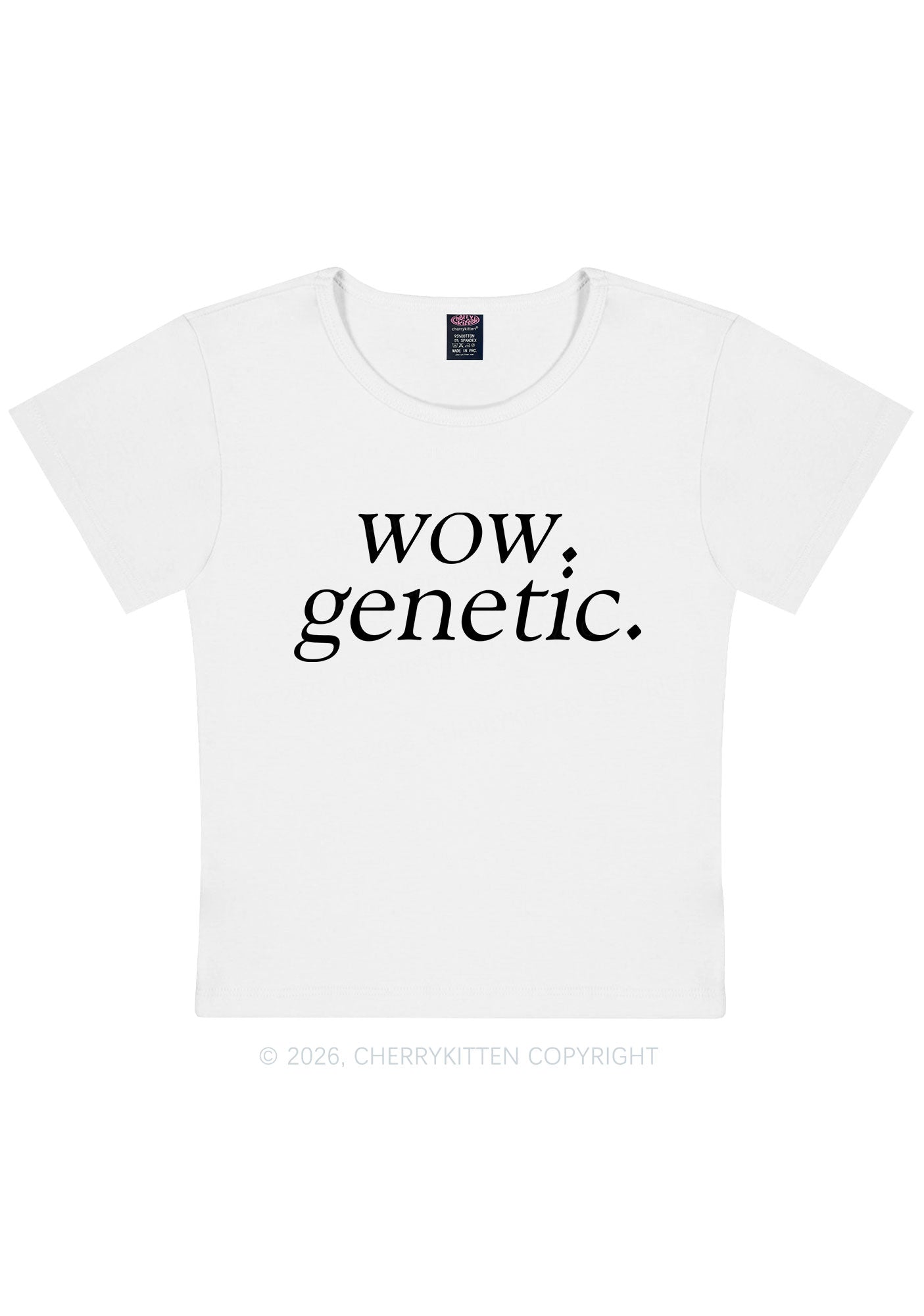 Wow Genetic HR Y2K Baby Tee Cherrykitten