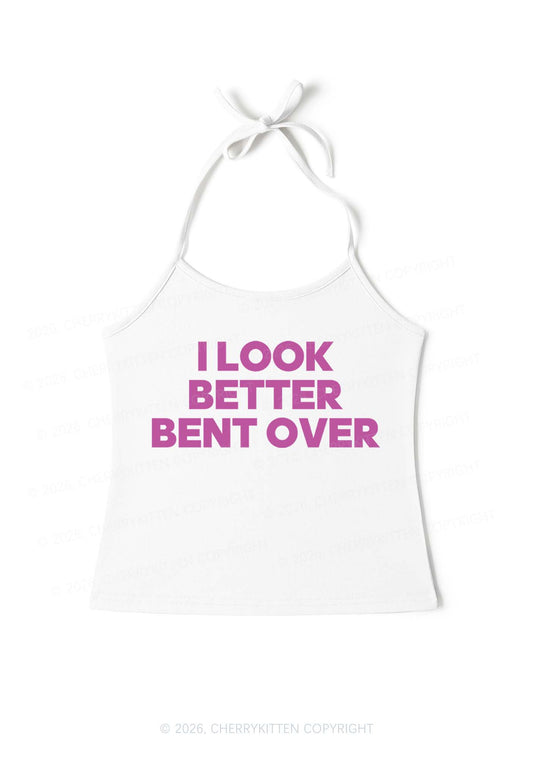 Look Better Bent Over Y2K Halter Neck Cami Cherrykitten