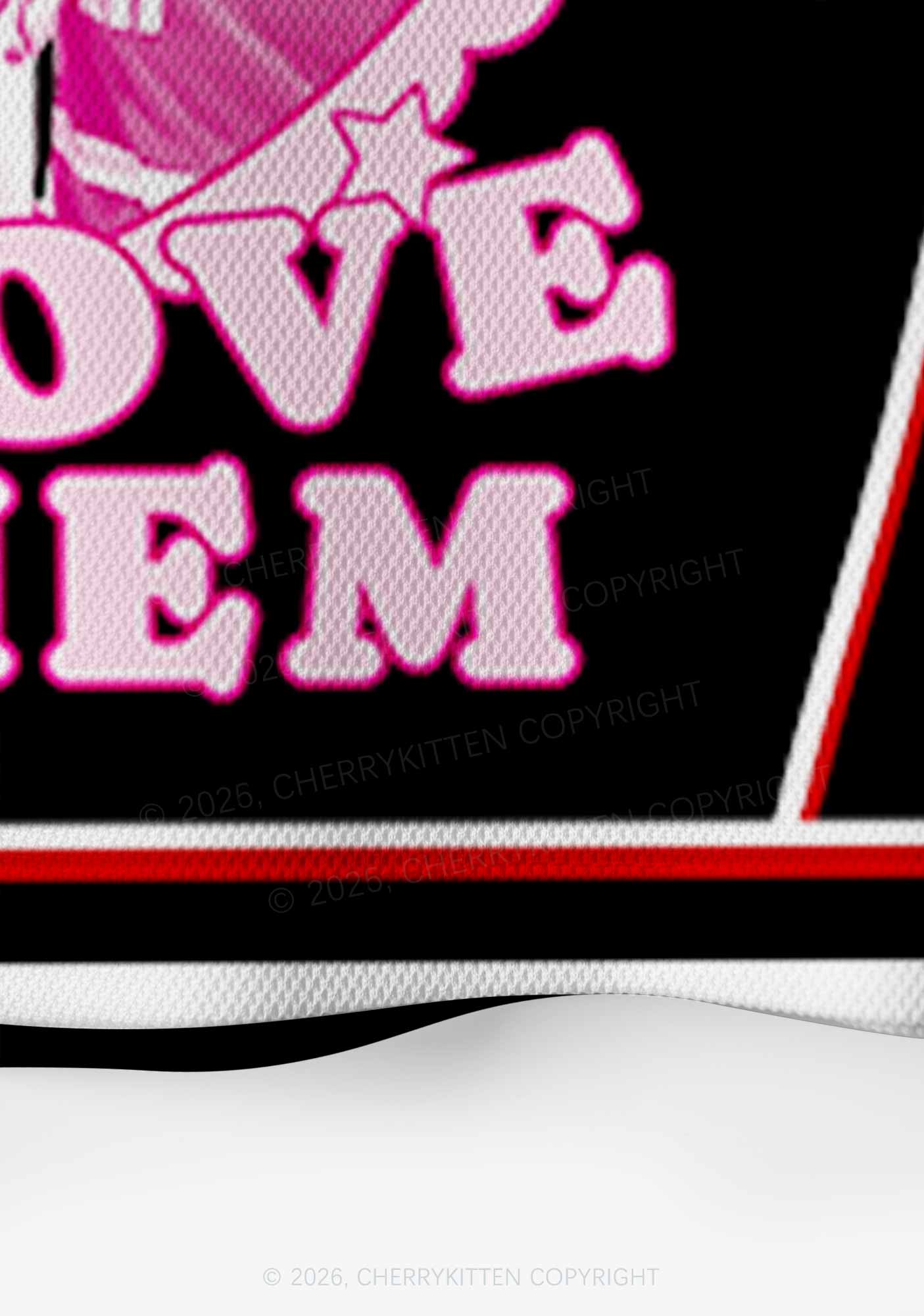 Black But Daddy I Love Them HR Y2K Crop Sport Jersey Shirts Cherrykitten