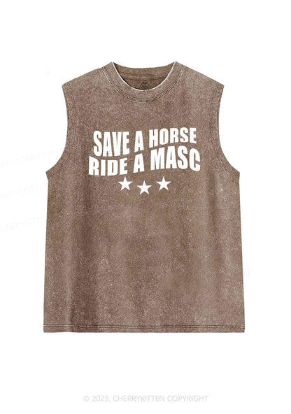 Ride A Masc Pride Y2K Washed Muscle Tank Cherrykitten