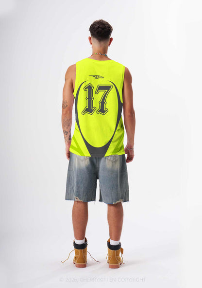 Lime Green I Support Gay Rights Pride Y2K Sport Jersey Tank Cherrykitten