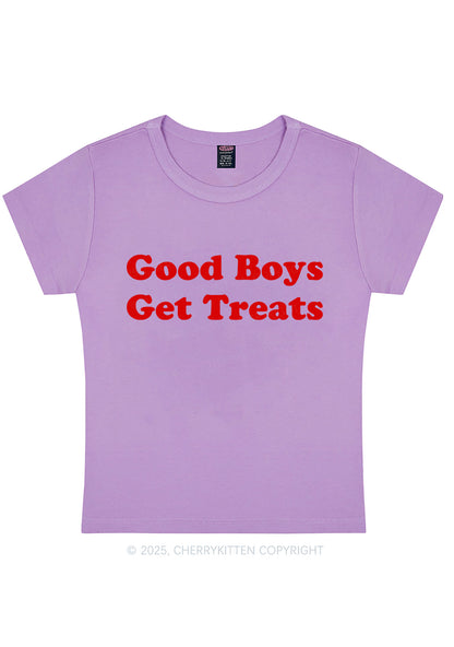 Good Boys Get Treats Y2K Baby Tee Cherrykitten