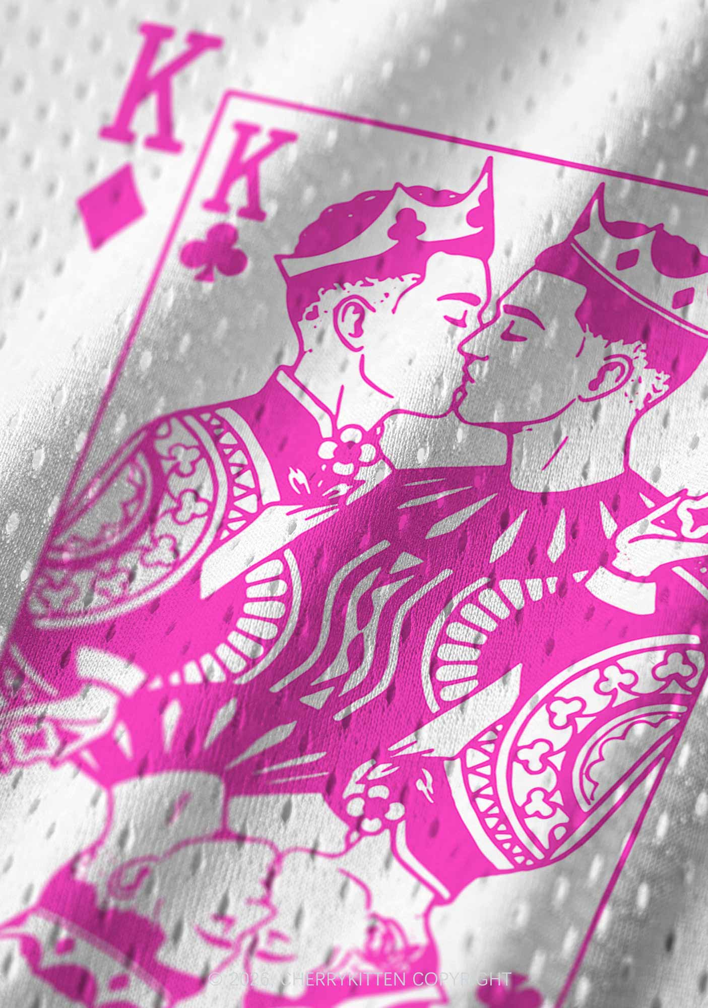 Hot Pink Gay King Pride Y2K Sport Jersey Tank Cherrykitten