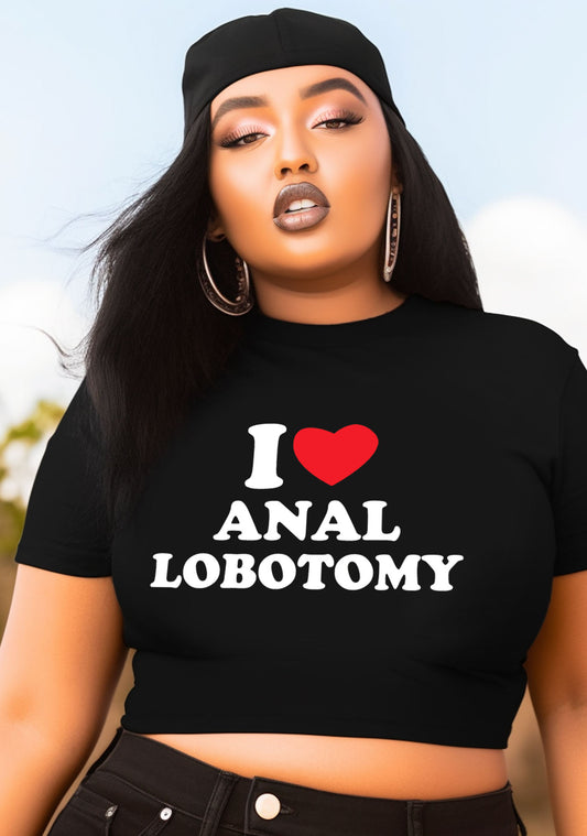 Curvy I Love Lobotomy Baby Tee