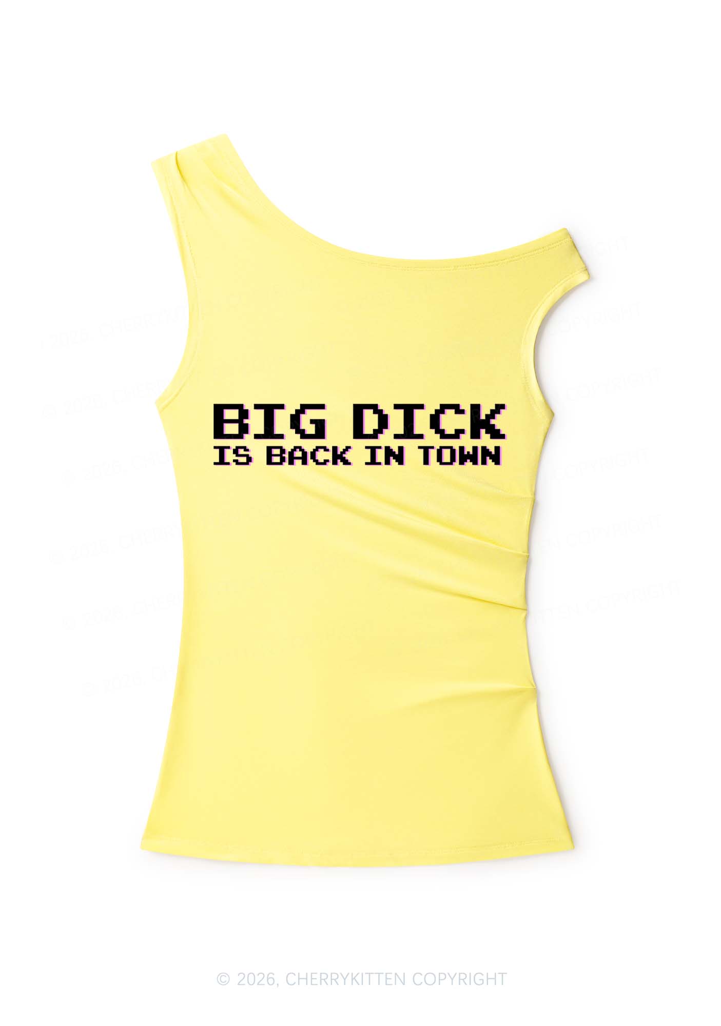 Big Is Back In Town Y2K Off Shoulder Tank Top Cherrykitten