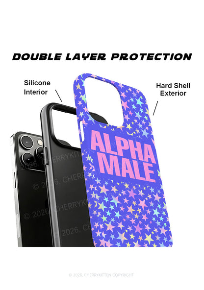 Purple Alpha Male Pride Y2K Phone Case Cherrykitten