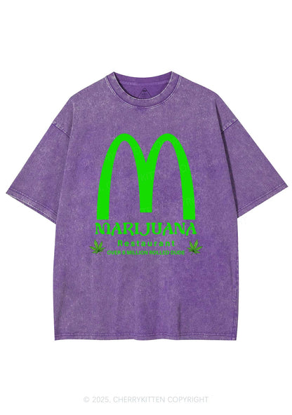 Green Restaurant Y2K Shirts Washed Tee Cherrykitten
