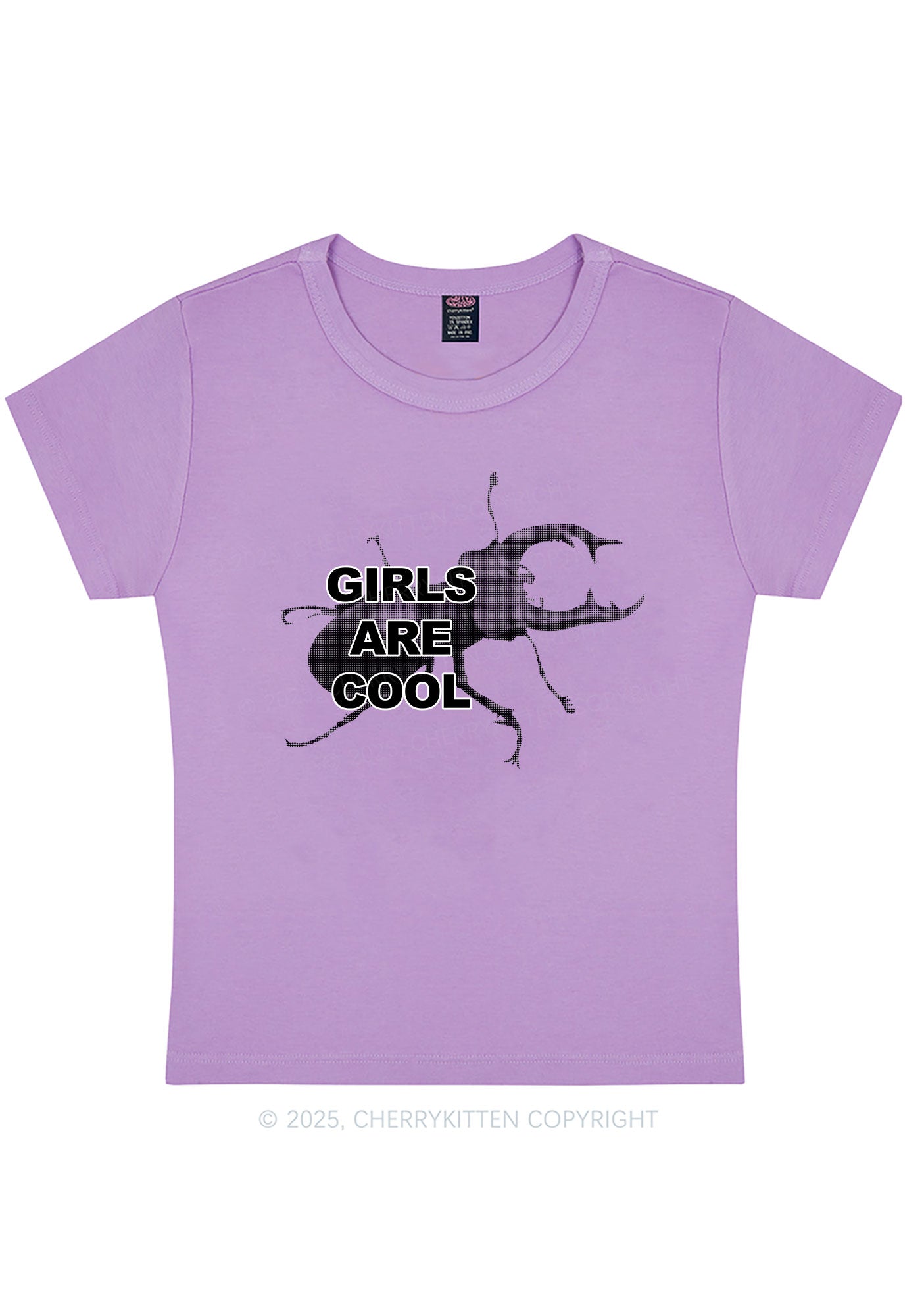 Beetle Girls Are Cool Y2K Baby Tee Cherrykitten