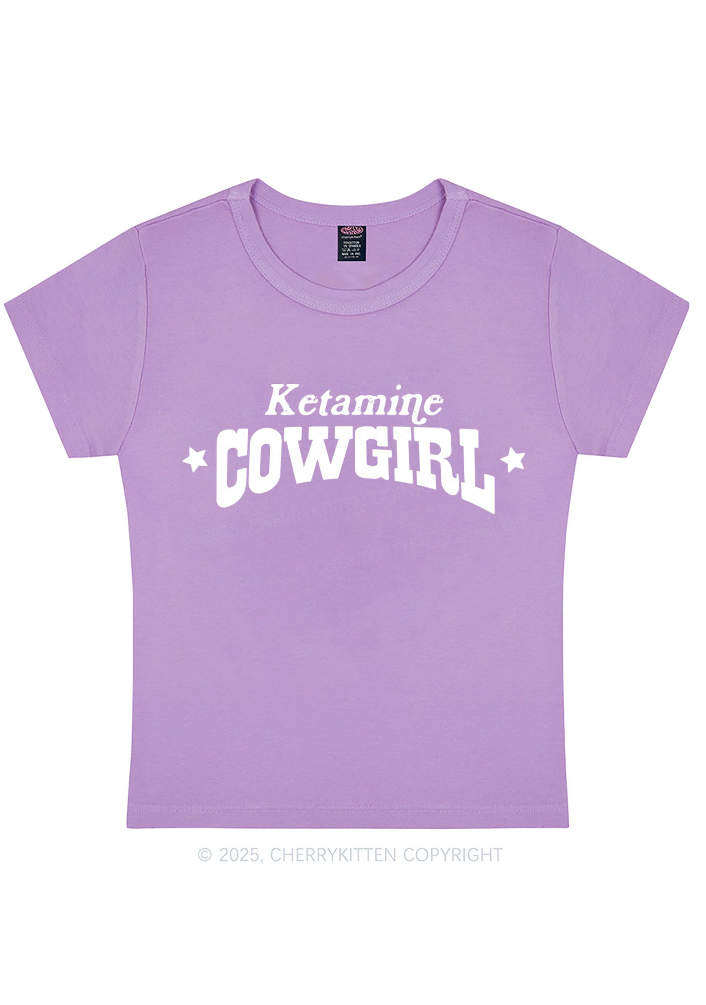 K Star Cowgirl Y2K Baby Tee Cherrykitten