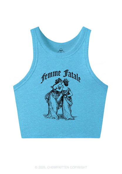 Femme Fatale Women Pride Y2K Crop Tank Top Cherrykitten