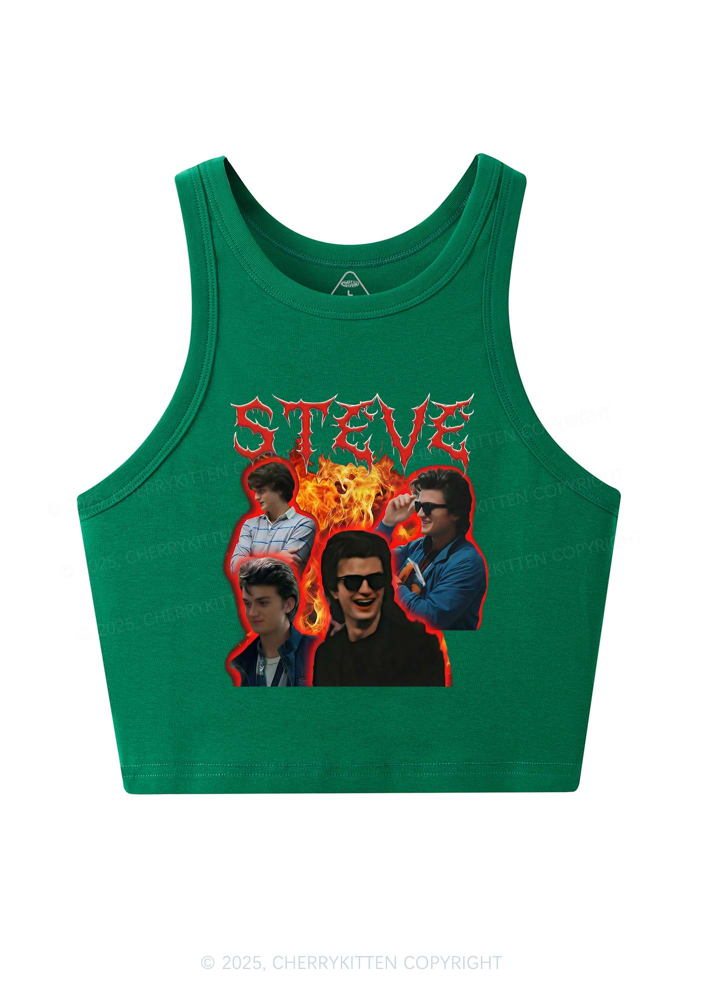 SH Flame Vibe Y2K Crop Tank Top Cherrykitten