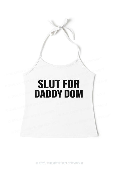 Slxt For Daddy Dom Y2K Halter Neck Cami Cherrykitten