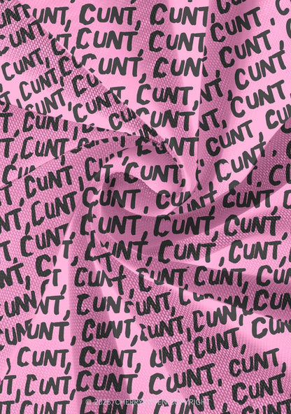 Black Cxxt On Pink Valentine's Day Y2K Print Mini Layered Skirt Cherrykitten