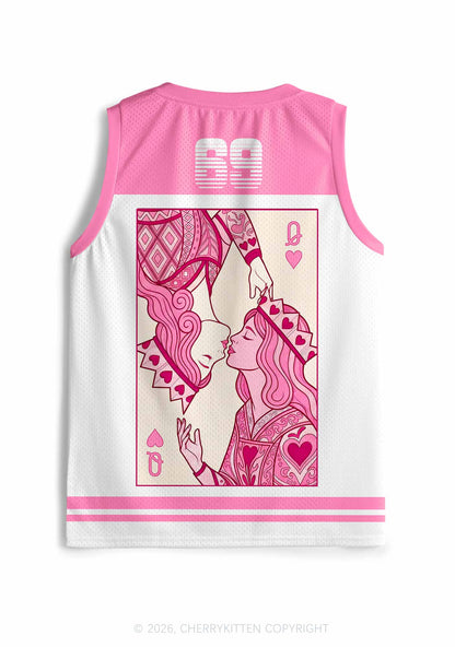 Two Pink Queens Kissing Pride Y2K Sport Jersey Tank Cherrykitten