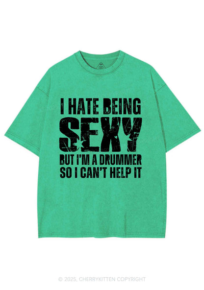 I Hate Being Sexy Y2K Shirts Washed Tee Cherrykitten