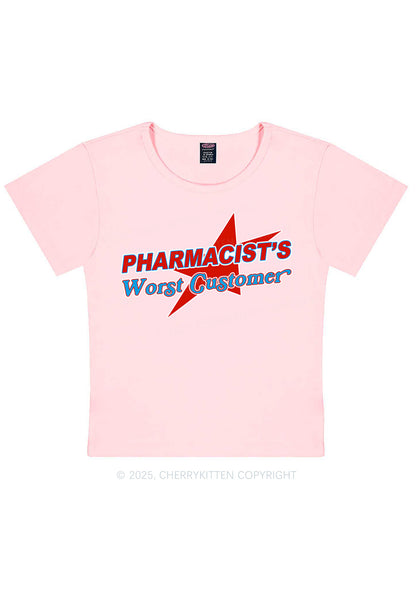 Pharmacists Worst Customer Y2K Baby Tee Cherrykitten