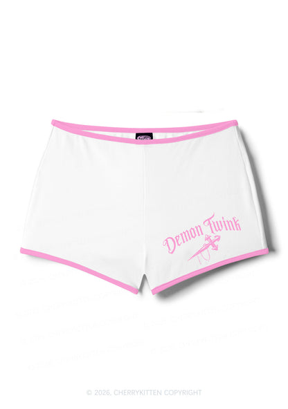 Demon Twink Pride Y2K Booty Shorts Cherrykitten