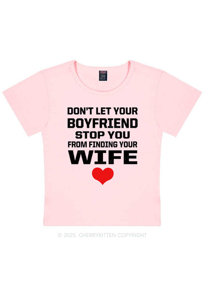 Boyfriend Wife Pride Y2K Baby Tee Cherrykitten