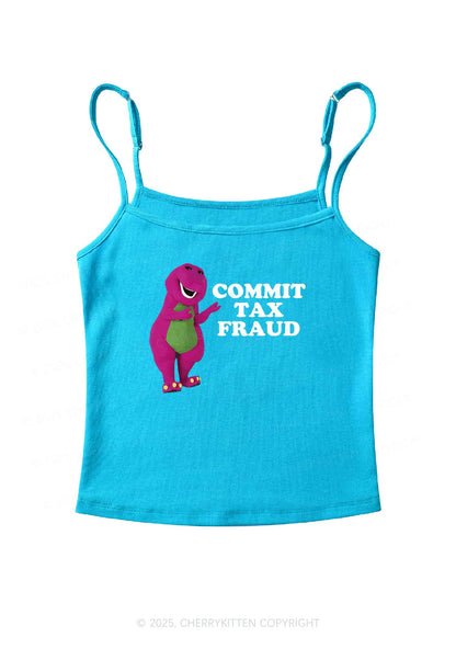 Commit Tax Fraud Y2K Spaghetti Strap Cami Cherrykitten