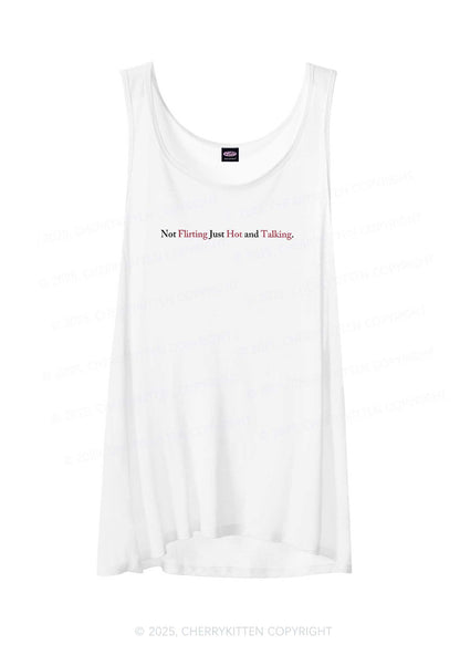 Just Hot And Talking Y2K Sheer Boyfriend Tank Cherrykitten