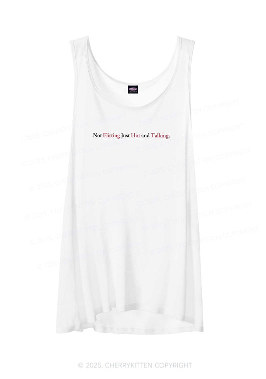 Just Hot And Talking Y2K Sheer Boyfriend Tank Cherrykitten