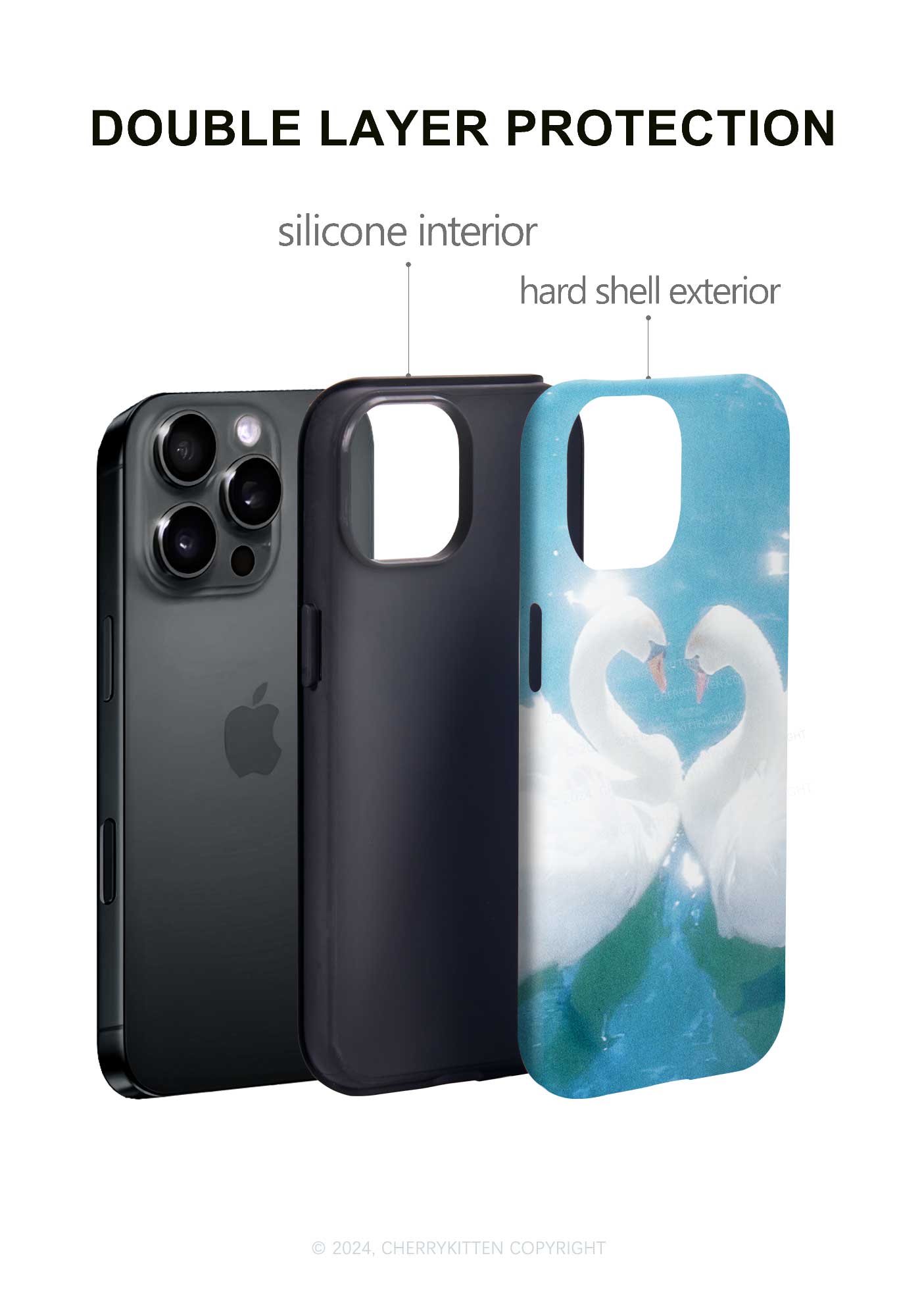 Swan Lovers Y2K Phone Case Cherrykitten