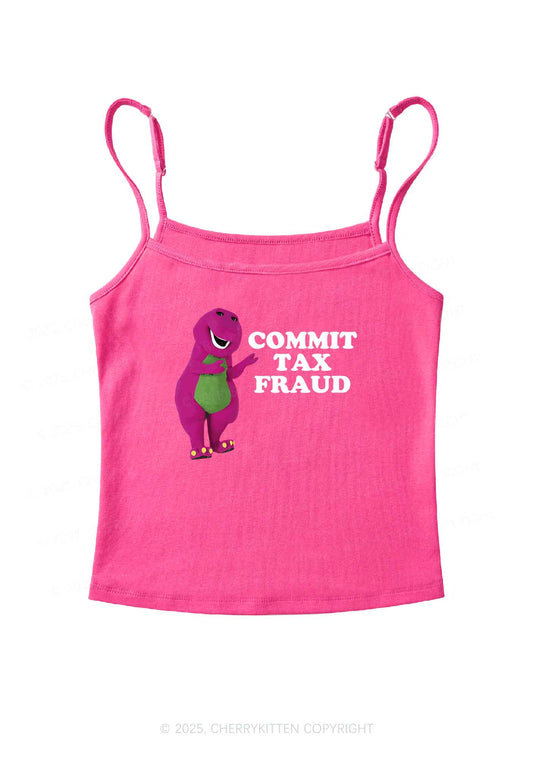 Commit Tax Fraud Y2K Spaghetti Strap Cami Cherrykitten