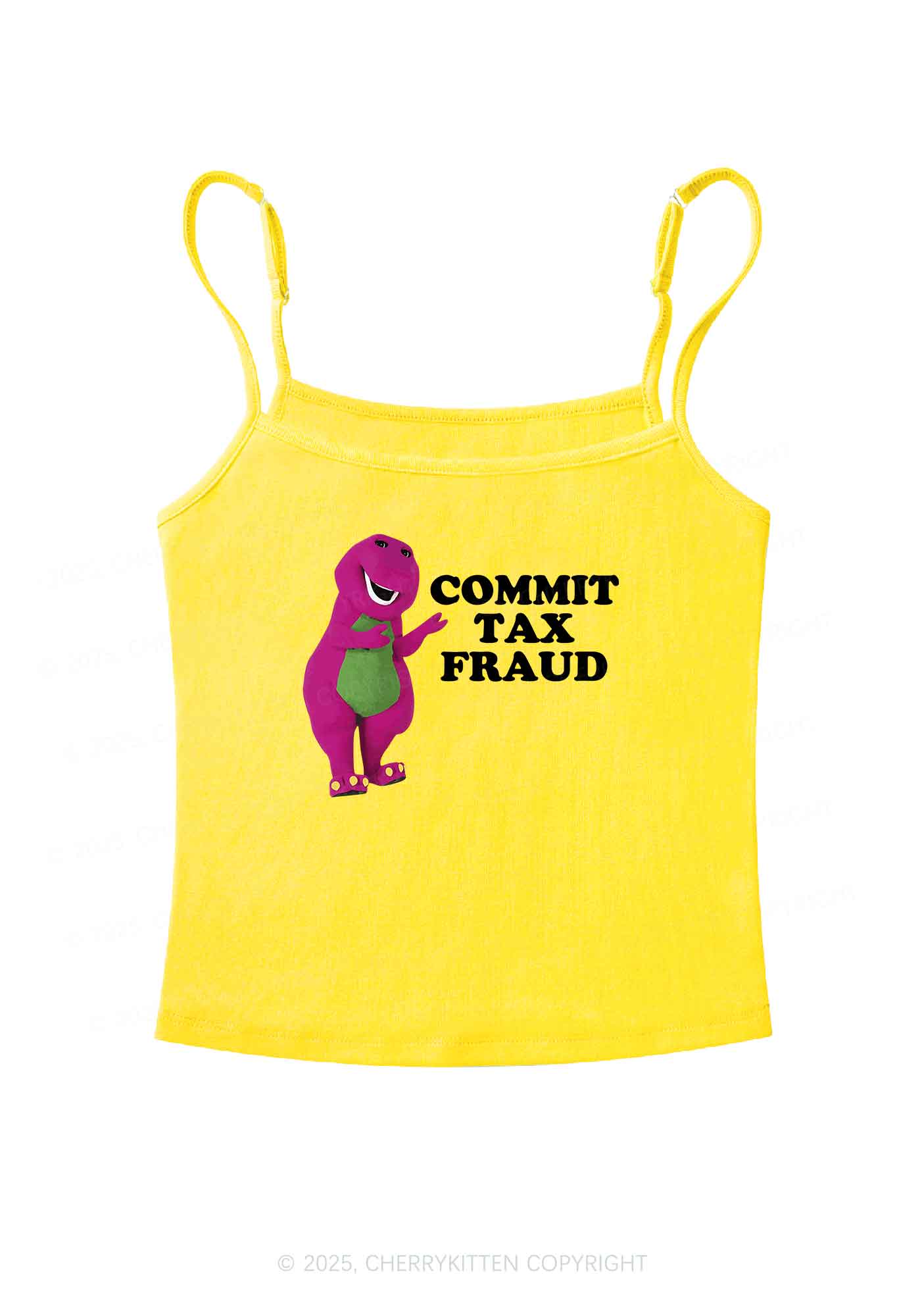 Commit Tax Fraud Y2K Spaghetti Strap Cami Cherrykitten