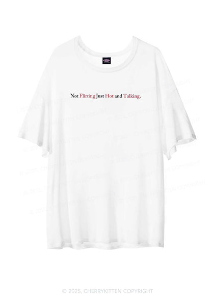 Just Hot And Talking Y2K Sheer Boyfriend Tee Cherrykitten