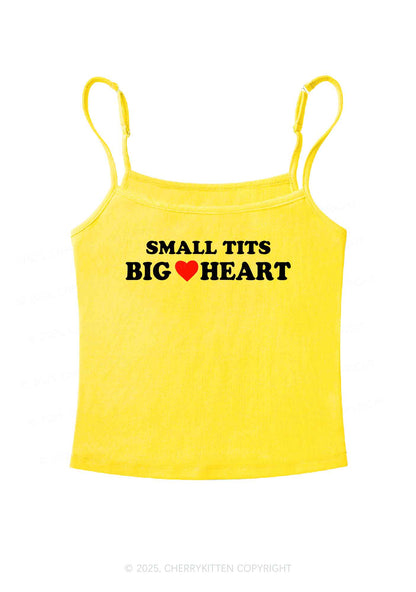 Small But Big Heart  Y2K Spaghetti Strap Cami Cherrykitten