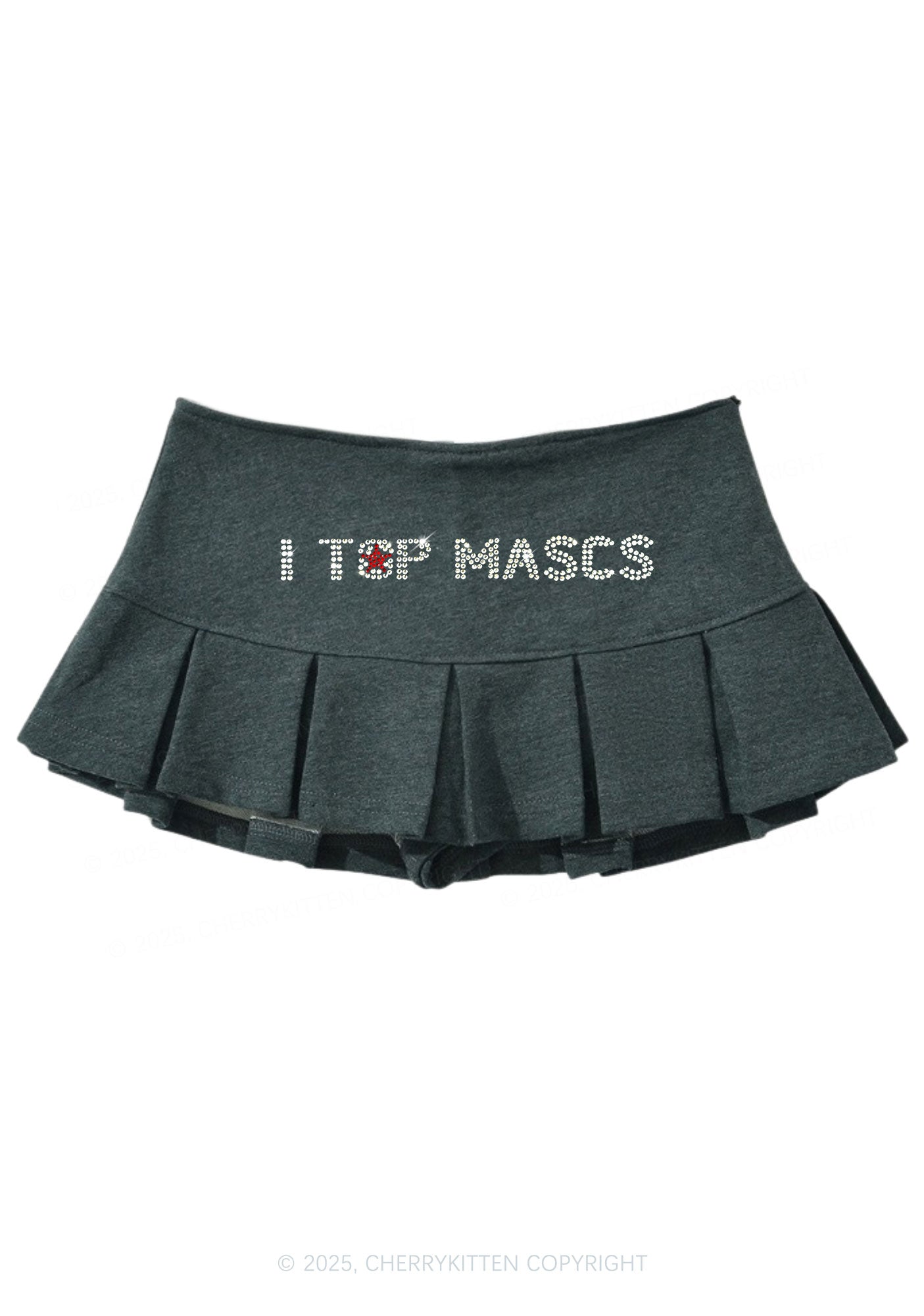 Rhinestone I Top Mascs Pride Y2K Mini Pleated Skirts Cherrykitten