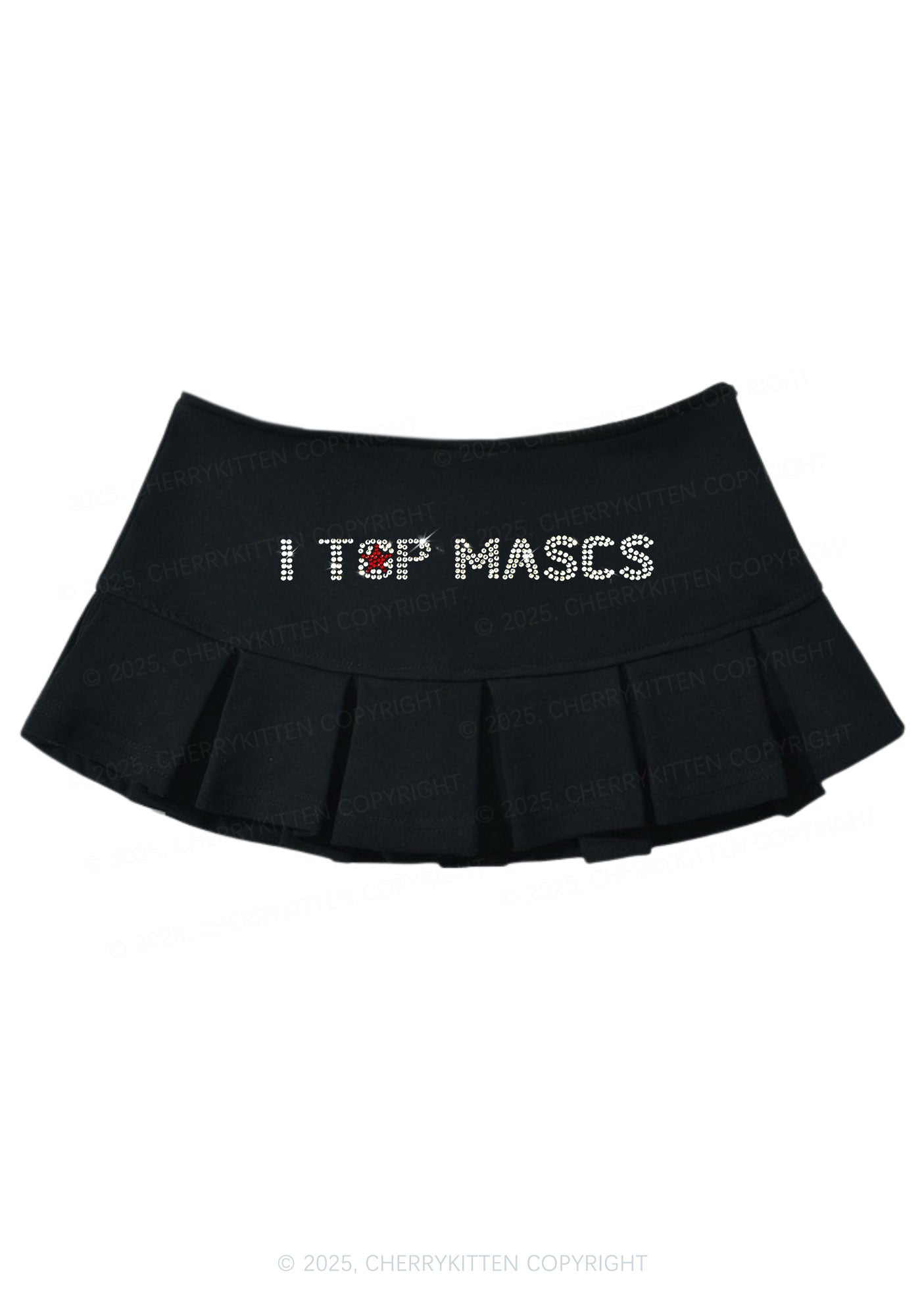 Rhinestone I Top Mascs Pride Y2K Mini Pleated Skirts Cherrykitten