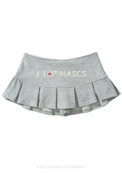Rhinestone I Top Mascs Pride Y2K Mini Pleated Skirts Cherrykitten