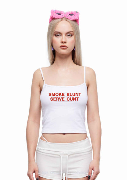 Smoke Blunt  Y2K Spaghetti Strap Cami Cherrykitten