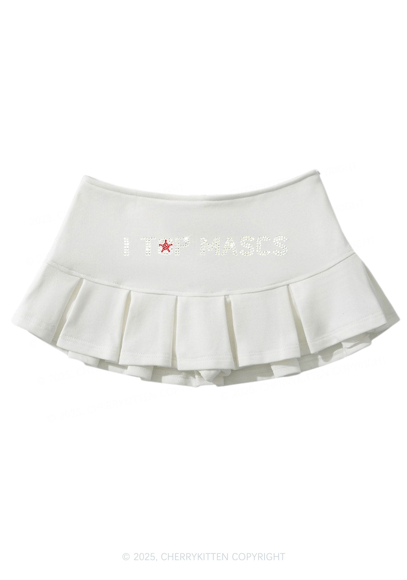 Rhinestone I Top Mascs Pride Y2K Mini Pleated Skirts Cherrykitten