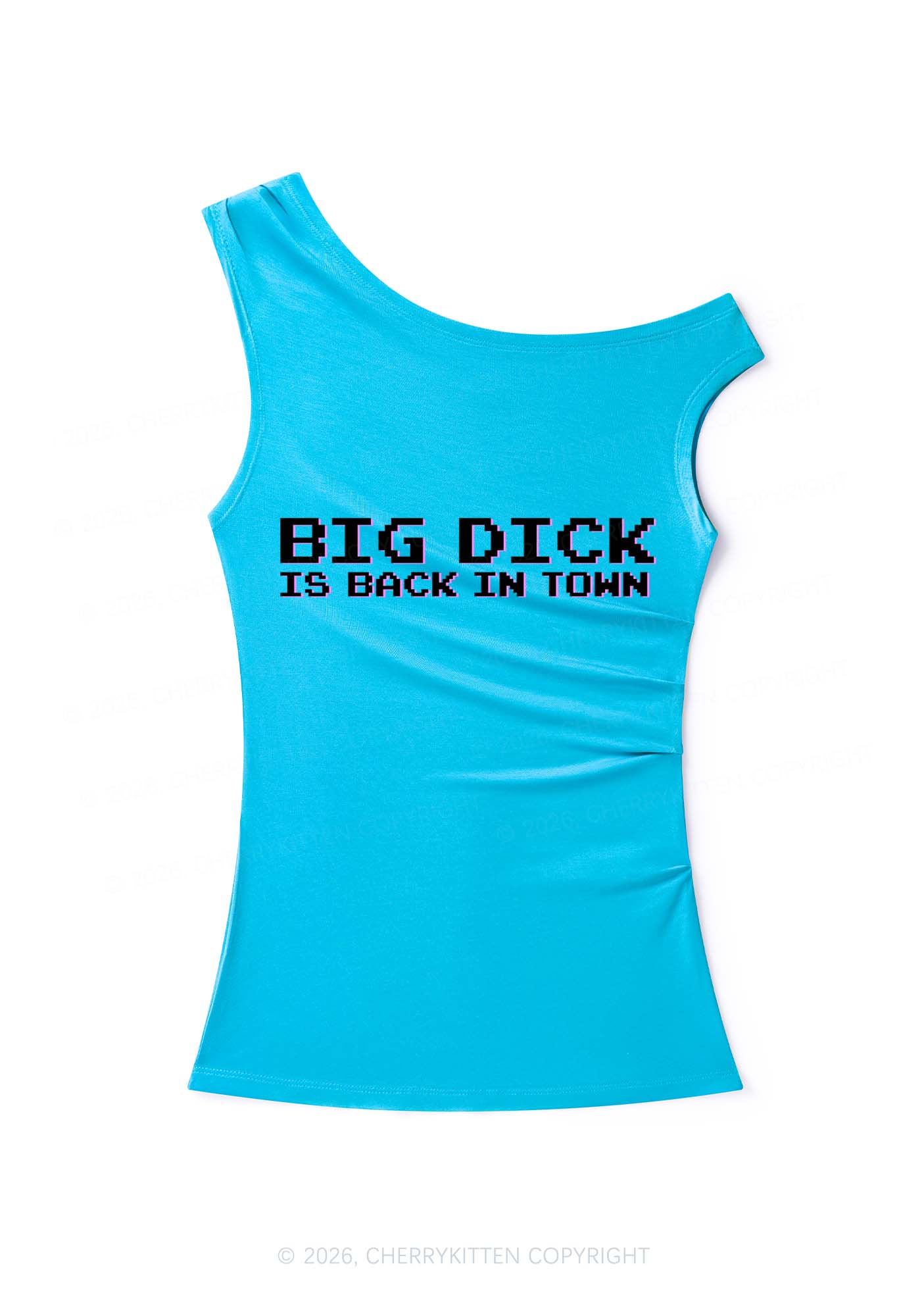 Big Is Back In Town Y2K Off Shoulder Tank Top Cherrykitten