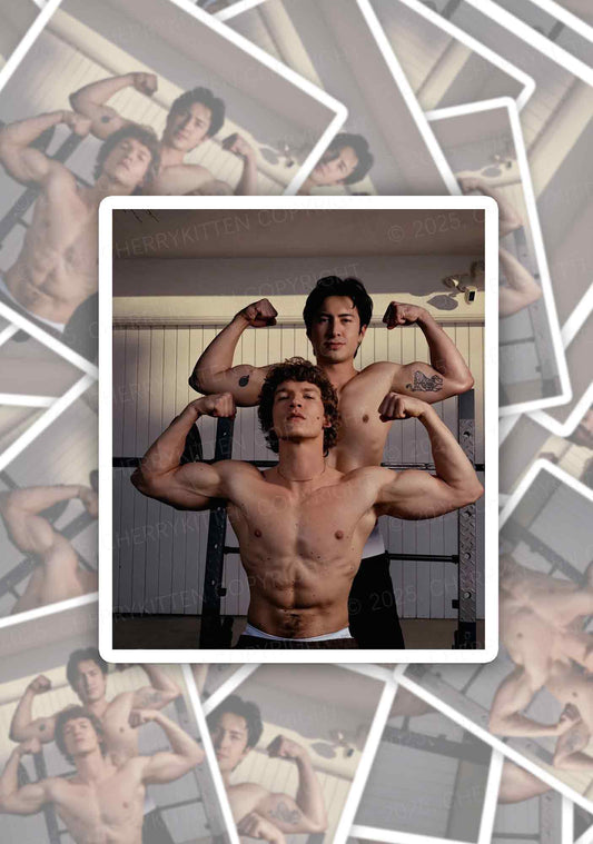 Muscle Show HR 1pc Y2K Sticker Cherrykitten