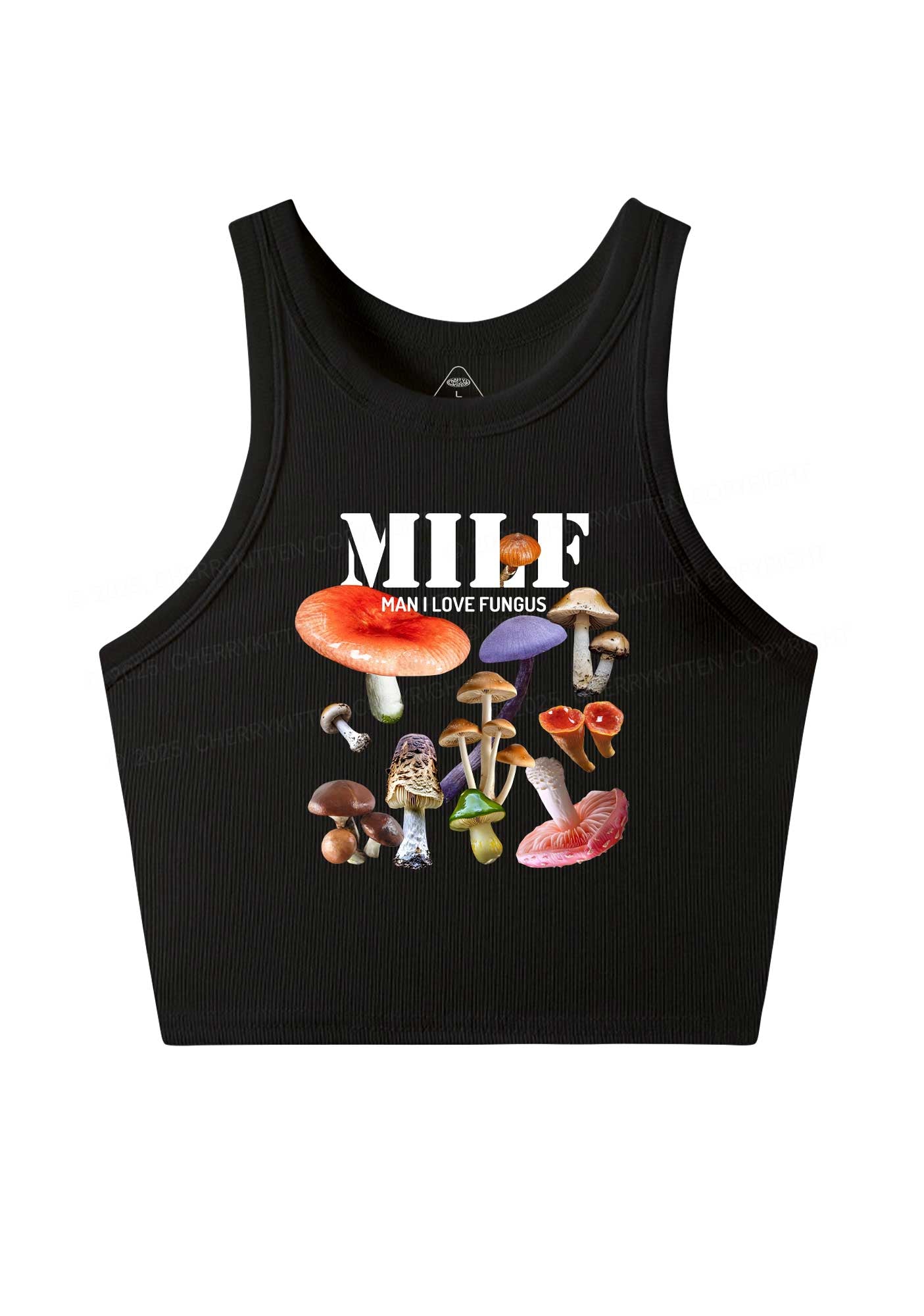 Man I Love Fungus Y2K Crop Tank Top Cherrykitten