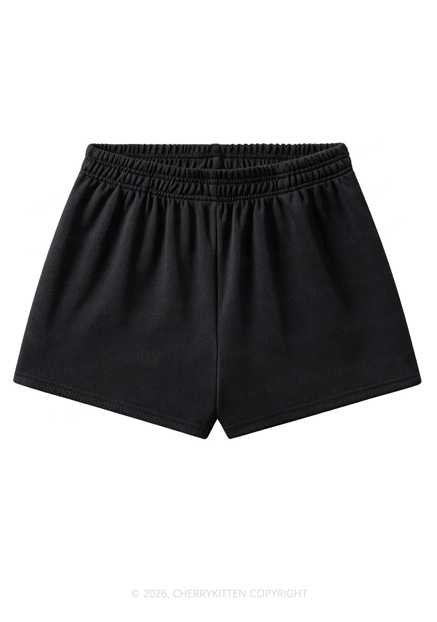 Plain Y2K Sweat Shorts Cherrykitten