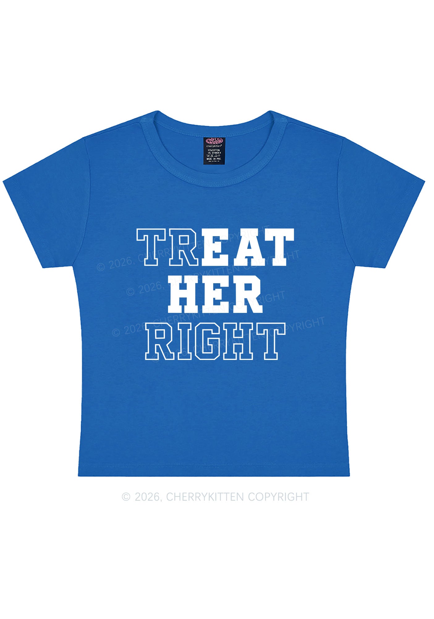 Eat Her Right Pride Y2K Baby Tee Cherrykitten