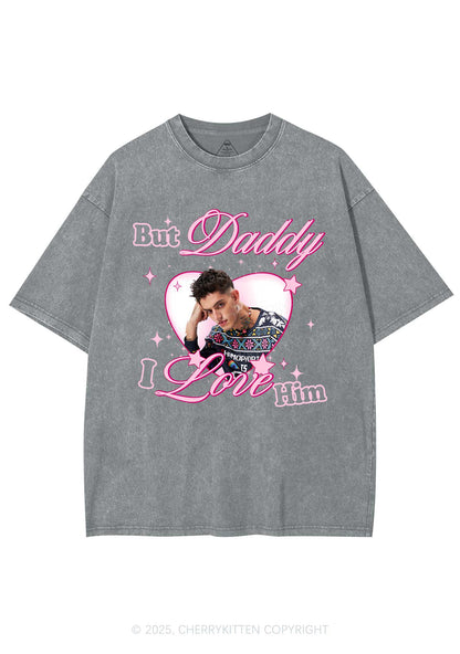 Custom But Daddy I Love Y2K Shirts Washed Tee Cherrykitten