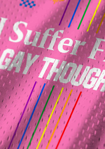 Pink I Suffer From Gay Thoughts Pride Y2K Sport Jersey Tank Cherrykitten